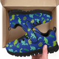 thumbnail image 4 of Pointodoor Rainbow Web Shoes for Kids Boys Size 11.5 Causal Single Buckle Sneakers Anti Slip Rubber Sole Running Tennis Lightweight Knitted Mesh Athletic Shoes, 4 of 7