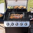 thumbnail image 6 of 17" x 13" Nonstick Coating Cooking Griddle for Gas Grill, Universal Flat Top Plate Insert with Grease Groove, 6 of 7