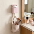 thumbnail image 6 of Retractable Wall Hook with Kawaii Peeking Cat Design, No Drill Decorative Hook for Keys Towels in Bathroom Kitchen, 6 of 7