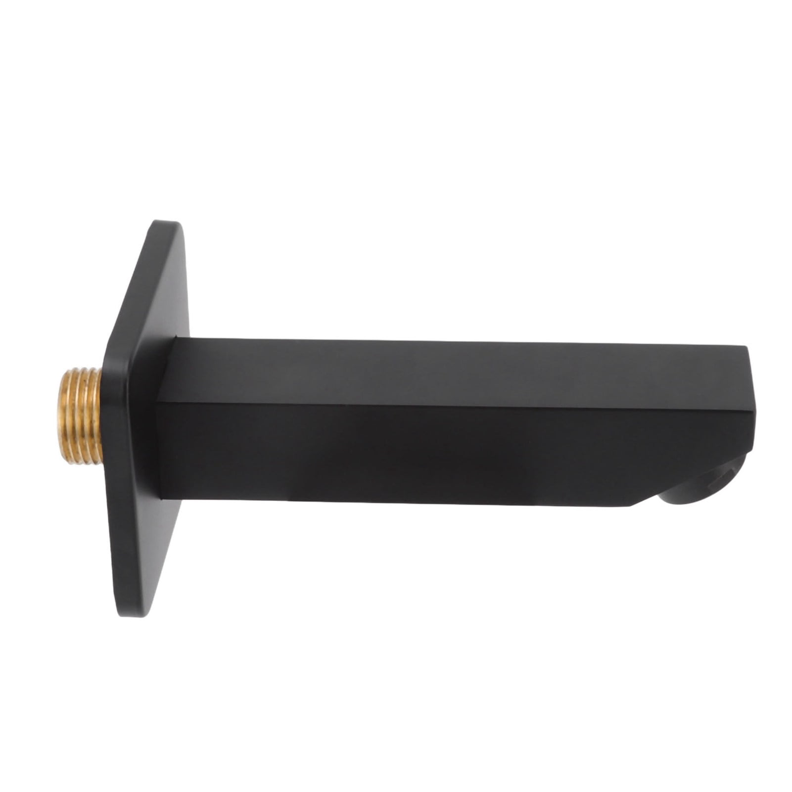 Nieyigj Matte Black Copper Concealed Bathtub Faucet Spout G1/2 Seamless Wall Mounted Bathroom Tub Fixture Water Outlet Accessories with Baffle 8.66 Inches Length