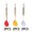 Style4, variant on BESTSKY 6Pcs Darts,Stabilized Flight Darts Metal Tip,Portable Set Dart Flights,Mixed Colors