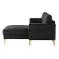 thumbnail image 3 of Studio Living Maryland Sectional Sofa in Black Fabric Upholstery, 3 of 5