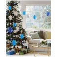 thumbnail image 4 of Decoraciones de copos de nieve colgantes de Navidad de invierno: guirnalda de copos de nieve 3D de 6 piezas para decoración del hogar de fiesta de Año Nuevo en el país de las maravillas S230, 4 of 4