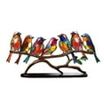 thumbnail image 5 of Stained Birds on Branch Desktop Ornament, Flat Double-Sided Acrylic Art with 7 Colorful Birds - Home & Office Bedroom Decor, Bird Figurines Home Decor (Nature-Themed Table Art), 5 of 5