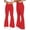 Red, variant on Naittoop Baggy Flare Sweatpants Women Cotton Drawstring High Waisted Yoga Pants with Pockets Y2k Casual Flowy Wide Leg Pants