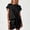 Black, variant on MAIHAN Women Casual Outfits Summer Vacation Outfits for Women Short Sleeve Tops Shorts Trendy 2 Piece Summer Shorts Set Casual Two-Piece Outfit