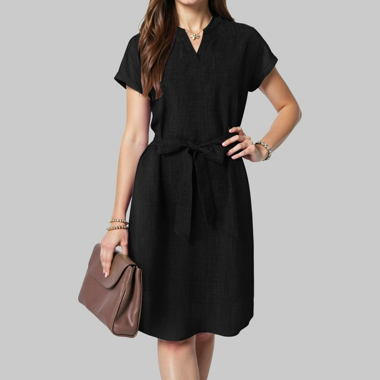 knee length dresses for ladies Womens Knee-Length Round Collar Half Sleeve Latin Dress with Tassels –  DANCEYM main image 0