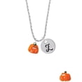 thumbnail image 2 of Delight Jewelry Resin Funny Grr! Pumpkin Silvertone Script Initial Disc - Z - Charm Necklace, 20"+3", 2 of 4