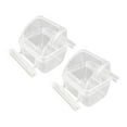 thumbnail image 1 of 2 comederos para pájaros sin ensuciar para jaula, dispensador de agua para periquitos, transparente, extraíble, accesorios para jaulas de agapornis., 1 of 8