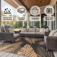 thumbnail image 3 of DEORAB 6'x9' Outdoor Rugs Patio Waterproof Outside Mat Reversible Plastic Camping Carpet,Black & Brown, 3 of 5