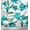 Teal Blue, variant on Soimoi Cotton Duck Fabric Leaves & Aster Flower Print Fabric by Yard 42 Inch Wide