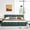 Blue+green, variant on LJAN Cloud Bed Queen Size Chenille Upholstered Platform Bed Frame with Cloud Soft Headboard, Wood Base Platform Bed, Italian Modern Style Bedroom Furniture, Queen Without Drawers