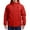 Red, variant on Men's Lightweight Windproof Softshell Jacket, Breathable Raincoat with Adjustable Hood, Perfect for Cycling Fishing Daily Outdoor Activities,White L