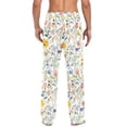 thumbnail image 4 of FORMRS Mens Pajama Pants with Pockets Soft Cotton Sleepwear Lounge Bottoms, Sizes S-2XL, Watercolor Wildflowers, 4 of 7
