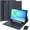 black1, variant on 7-Color Backlit Keyboard Case with S Pen Holder, Black, Samsung Tab S9/S10 Series