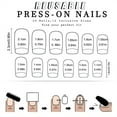 thumbnail image 4 of Aellinatey 24Pcs Glossy Fake Nail Square Press on Nail False Nail Tips Artificial Nail, 4 of 7