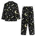 thumbnail image 4 of Renewold Women's 2pcs Nightwear Button Front Sleepwear Size 4XL Warmth Stars Moon Pajamas Tops Pants Set Soft Relaxed Loungewear Sports Outfits for Walking Jogger Yoga, 4 of 6