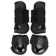 thumbnail image 2 of 2 pares de botas elásticas de caballo gruesas de PU botas traseras delanteras Protector de piernas para entrenamiento de salto, 2 of 8