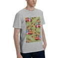 thumbnail image 2 of Bingfone Cartoon Fire Truck Men'S Loose Fit Short-Sleeve Pocket T-Shirt, 2 of 7