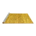 thumbnail image 2 of Ahgly Company Machine Washable Indoor Rectangle Oriental Yellow Modern Area Rugs, 4' x 6', 2 of 4