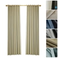 thumbnail image 1 of Cortinas opacas para dormitorio Cortinas aislantes con ojal para sala de estar, juego de 2 paneles ( Tomshoo Beige/53W X 63L in, 1 of 7