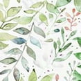 thumbnail image 6 of HAOXIT Round Spring Leaf Table Cloth Washable Spillproof Wrinkle Free Watercolor Olive Green Eucalyptus Fabric Farmhouse Teal Table Cover for Indoor Outdoor Kitchen Dinning 54-58, 6 of 8