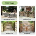 thumbnail image 5 of IAJXWI 2 Pack 27.5" x 63" Extendable Instant Wood Fence, Pet Gate Retractable Fences Barrier Section Partition for Home Garden Indoor Outdoor Yard, Dog Gate, 5 of 13