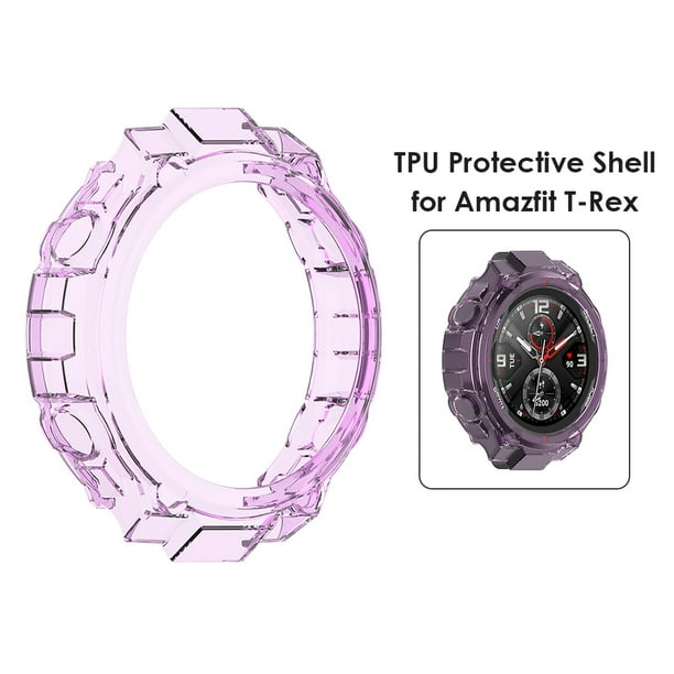 Funda de reloj inteligente de TPU transparente para Huami Amazfit T-Rex PRO/T-Rex (azul)