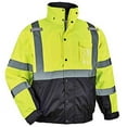 thumbnail image 3 of Ergodyne GloWearÂ® 8381 Type R Class 3 Performance 3-in-1 Bomber Jacket, Lime, 3XL, 3 of 7