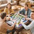 thumbnail image 7 of Traditional Boho Pattern Anti-Skid Rubber Table Topper 31.5x31.5 Inch Mahjong Playing Mat with Quiet Surface for Card Games Board Games and Game Nights, 7 of 7