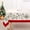 White/Red, variant on Christmas Leaves Print Tablecloth Waterproof and Stain Resistant Table Cloth Decorative Tablecloths is Suitable for Holiday/Dining/Party Use(60x120 Inch)