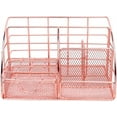 thumbnail image 5 of Rose Gold Office Supplies, Mesh Pen Holder for Desk with Plenty of Space for Office Supplies, Durable Construction for Easy Transportation (Rose Gold), 5 of 5