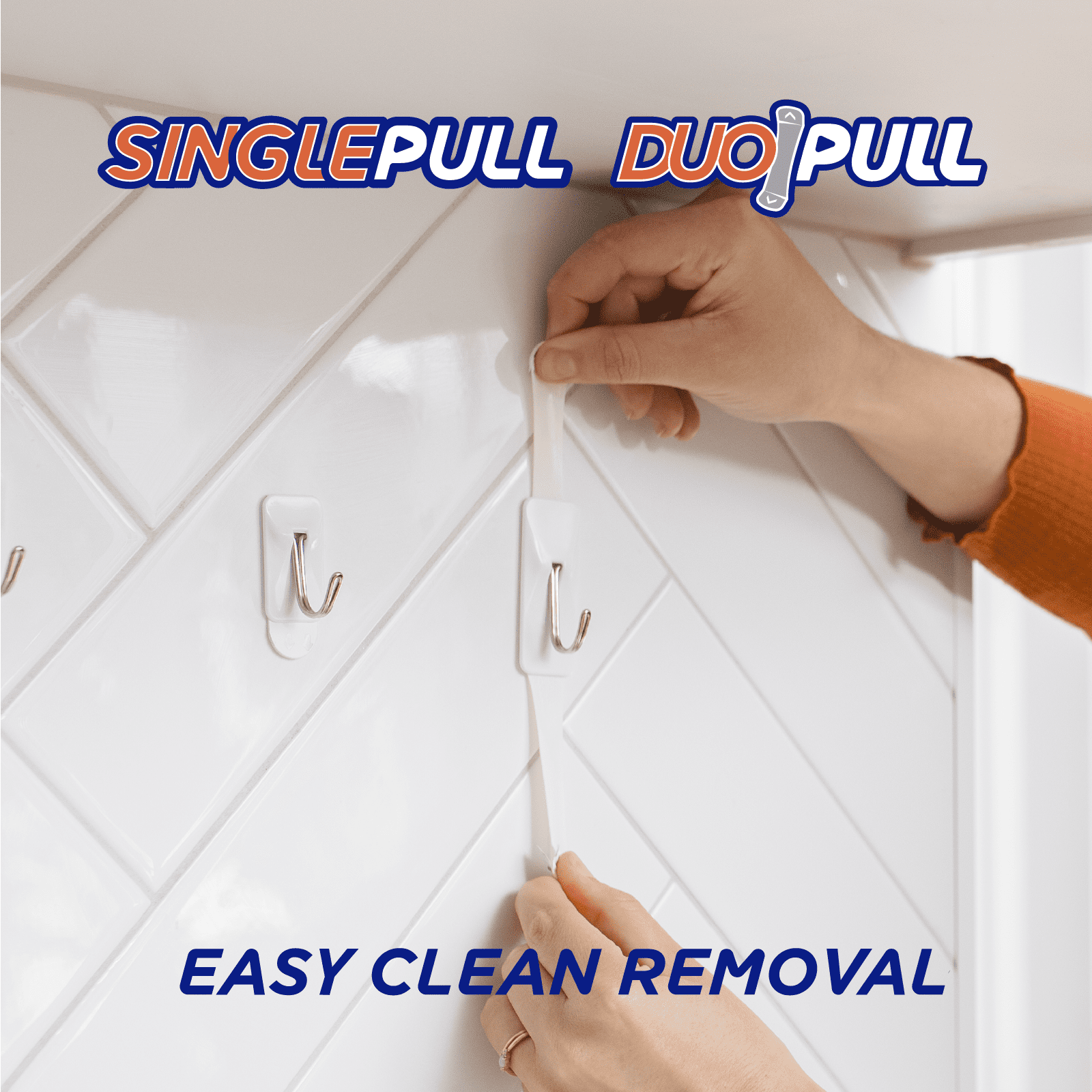 Permastik Damage Free Kitchen Hooks Bulk pack – 10 Small and 5 Medium Adhesive Hooks