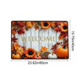 thumbnail image 3 of Fall Leaves Welcome Door Mat for Front Door Outdoor Indoor 15.8"x23.6" | Faux Coir, Rubber Backing, Shed & Fade Resistant, Low Profile Doormat for Porch Patio Entryway Garage Fall Thanksgiving Decor, 3 of 6