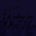 thumbnail image 3 of CafePress - I'd Rather Be Drawing - Pullover Hoodie, Classic & Comfortable Hooded Sweatshirt, 3 of 4