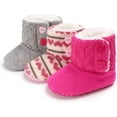 thumbnail image 6 of Newborn Baby Girls Boys Boots Soft Anti-Slip Sole Warm Winter Snow Booties Toddler Infant Prewalker Shoes, 6 of 7