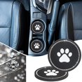 thumbnail image 2 of Juego de 4 posavasos negros, accesorios de coche brillantes de 7 cm de diámetro para portavasos de coche, hermosos accesorios de coche para mujeres, cumpleaños, fiesta, regalo ER, 2 of 5