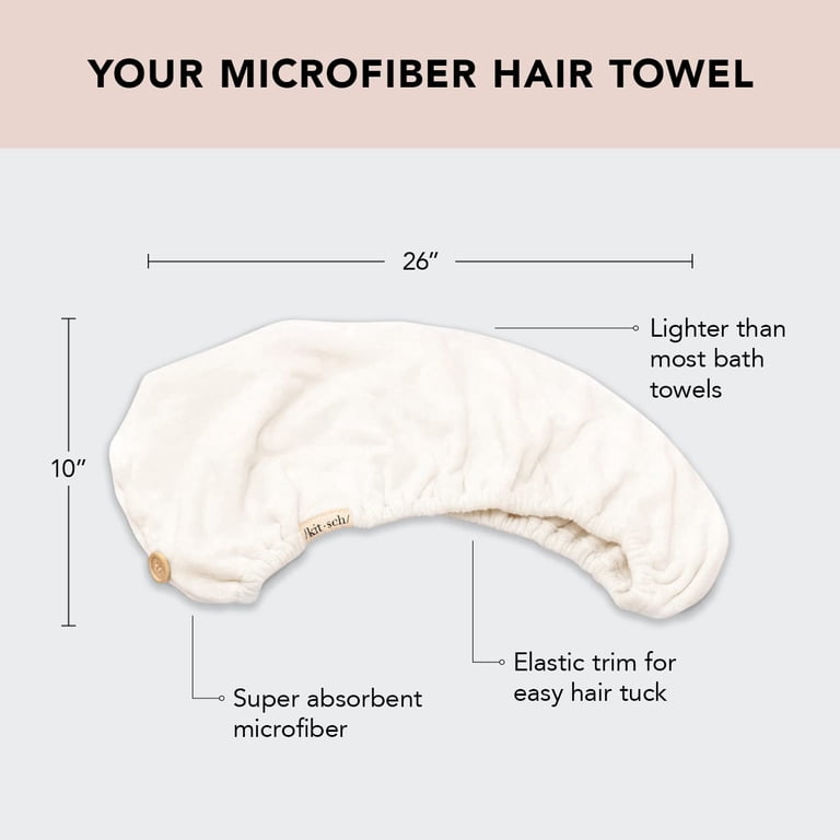Kitsch, Hair Towel Wrap, Microfiber Anti-Frizz Quick Dry  display picture 1