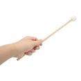 thumbnail image 1 of Glockenspiel Stick, Long Service Life 2PCS Bell Mallet Anti Slip Maple Handle Rubber Head  for Percussion Instrument White,Brown, 1 of 7