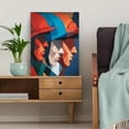 thumbnail image 5 of Cubist Abstract Faces Canvas Print，Living Room Home Bar Study Decor, 5 of 8