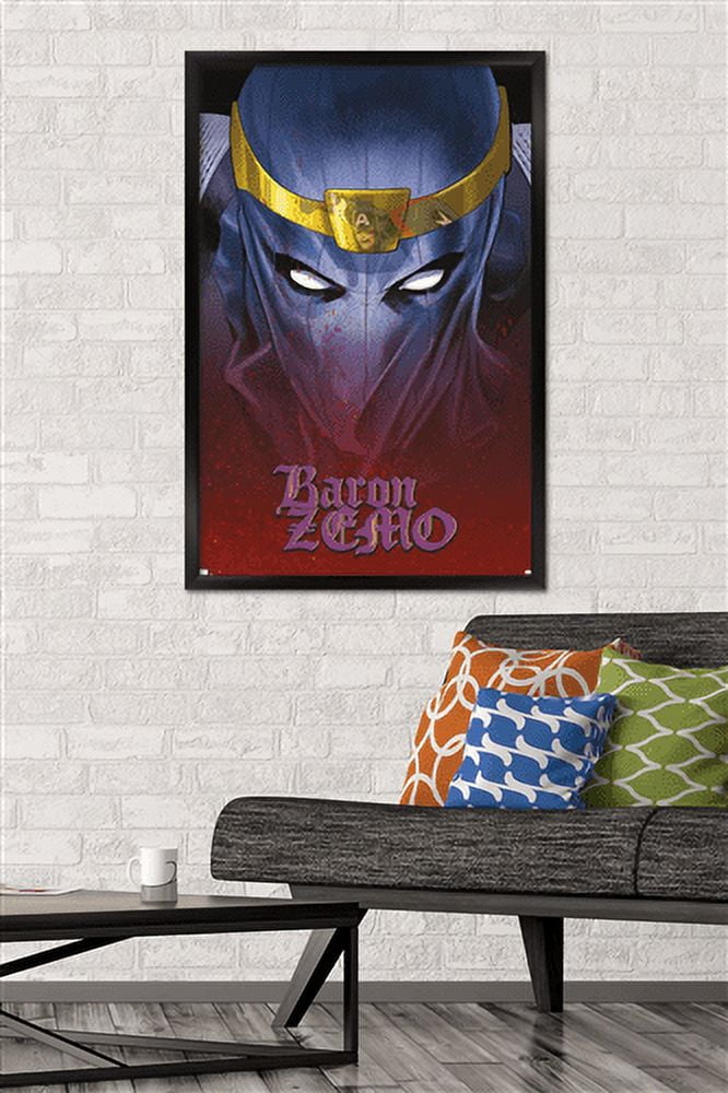 Marvel - Baron Zemo - Captain America: Steve Rogers #11 Wall Poster, 22.375" x 34", Framed