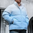 thumbnail image 4 of Dovford Mens Winter Padded Jackets Full Zipper Windproof Jacket Coat, 4 of 6