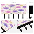 thumbnail image 2 of Decorative Key Holder Organizer Wall Mounted with 5 Hooks for Keys Mail (7.1 x 4.1 Inches) Watercolor Dandelions Pattern, 2 of 6