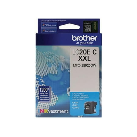 UPC: 0012502640936 | Brother LC20EC Super High Yield Ink Cartridge – Cyan