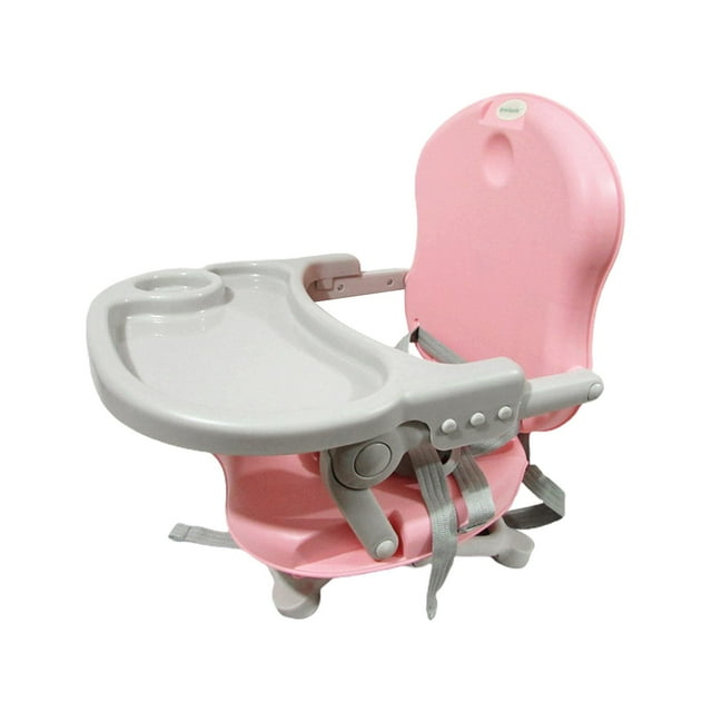 Trona Para Niños Pequeños Asiento Elevador Plegable Para Viajes Comedor Niños Pequeños Rosa