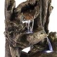 thumbnail image 5 of Alpine Corporation 5-Tier Outdoor/Indoor Rainforest Rock Water Fountain with LED Lights, 5 of 12