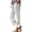 White, variant on Women's Lace Detail Casual Relaxed Fit Chino Pants Full Length Mid Waist Drawstring with Adjustable Waist Regular Fit Soft Cotton Blend Trousers for Everyday Wear