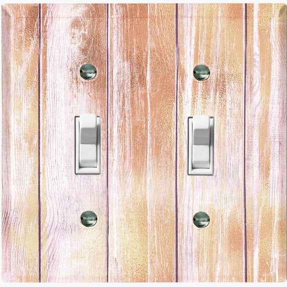 Metal Light Switch Plate Outlet Cover (Image of Beige Fir Fence FEN008)