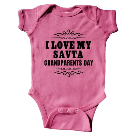 

Inktastic Grandparents Day I Love My Savta Gift Baby Boy or Baby Girl Bodysuit