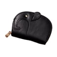 thumbnail image 3 of Cartera para tarjetas de crédito con forma de elefante, tarjetero con forma de órgano, diseño de dibujos animados, múltiples ranuras, portátil, para negocios. Negro, 3 of 9